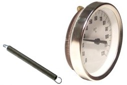 Термометр Watts накладной с пружиной ф63-120*С