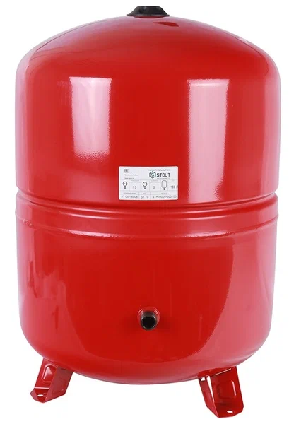 STOUT Расширительный бак на отопление (цвет красный) 100  STH-0005-000100