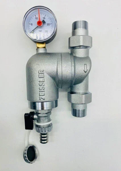 Фильтр свободного вращения с манометром 3/4" ZEISSLER арт. ZSf.303.0105N