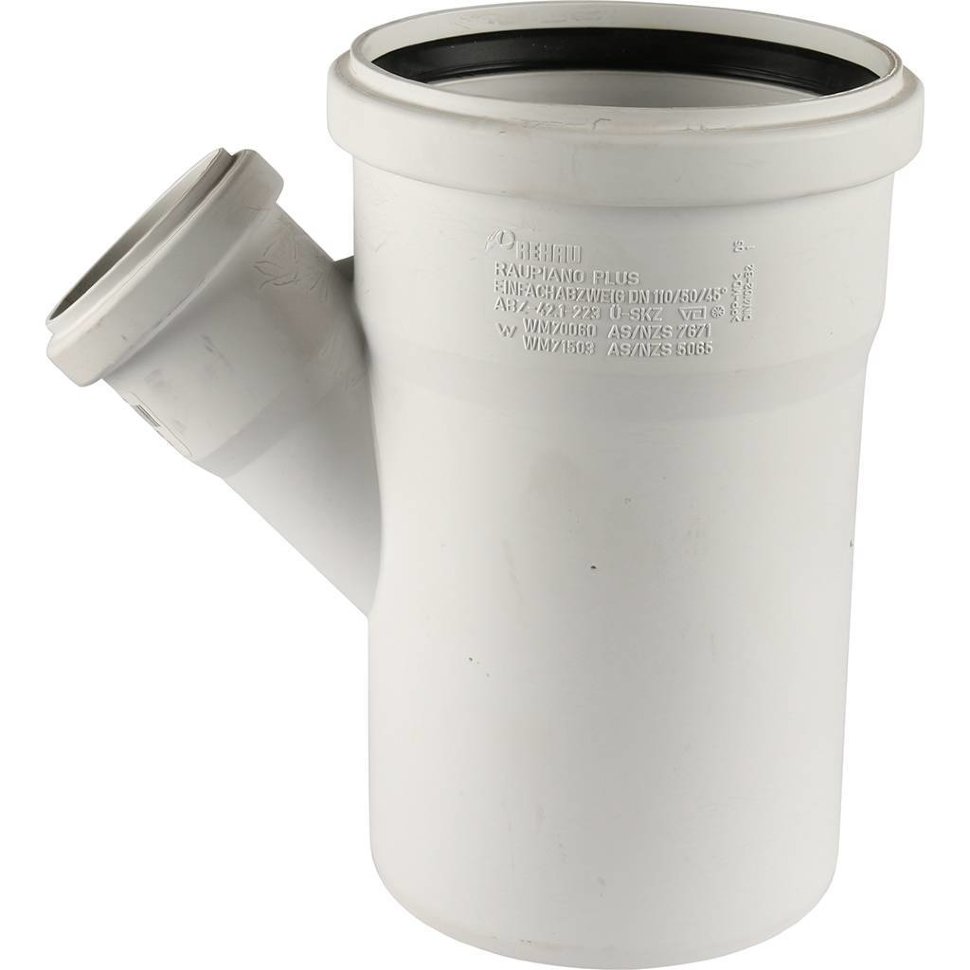 Канализационный тройник Rehau Raupiano Plus Ф110/50х45* 11213041001